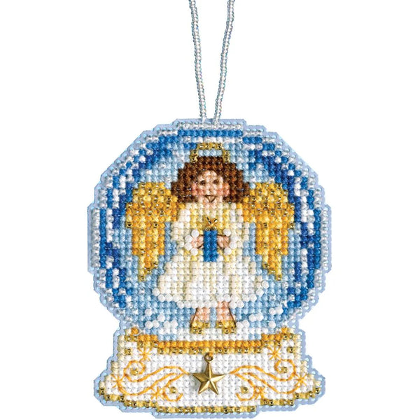 Angel Globe Snow Beaded Cross Stitch Kit MH16-1935 by Mill Hill