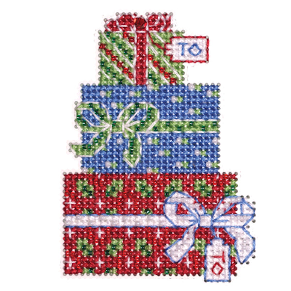 Gift Trio Winter Holiday Collection Beaded Cross Stitch Kit MH18-2332 by Mill Hill