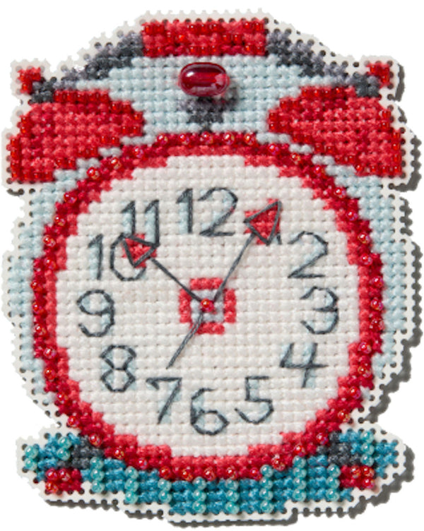 Vintage Clock Spring Bouquet Collection Beaded Cross Stitch Kit MH18-2516 by Mill Hill