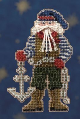 Boatswain Santa - Mill Hill Seafaring Santas Stitched and Beaded Ornament Kit (MH20-0303)