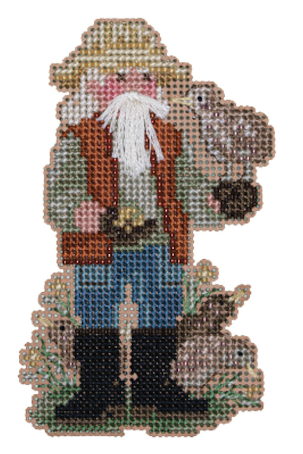 Kiwi Santa Down Under Santas -  Beaded Cross Stitch Kit by Mill Hill  (MH20-2332)