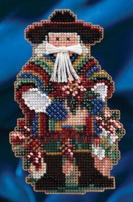 Feliz Navidad Santa - Mill Hill Celebration Santas Stitched and Beaded Ornament Kit (MH20-4303)