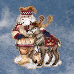 Lapland Santa - Mill Hill Arctic Circle Stitched and Beaded Ornament Kit (MH20-9302)