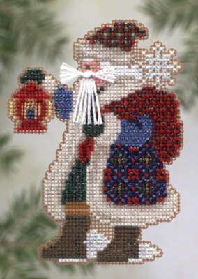 Ice Cap Santa - Mill Hill Polar Santas Stitched and Beaded Ornament Kit (MHPS20)