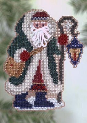 Glacier Santa - Mill Hill Polar Santas Stitched and Beaded Ornament Kit (MHPS21)