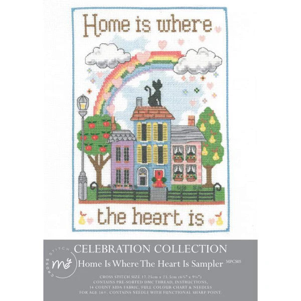 Home Is Where The Heart Is Sampler Cross Stitch Kit by My Cross Stitch MPC05