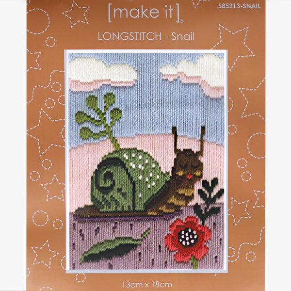 Snail - Long Stitch Kit 585313 by Make It