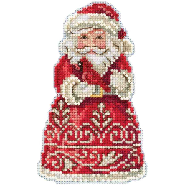 Santa with Cardinal - Mill Hill Cross Stitch Kit by Jim Shore (JS20-1913)
