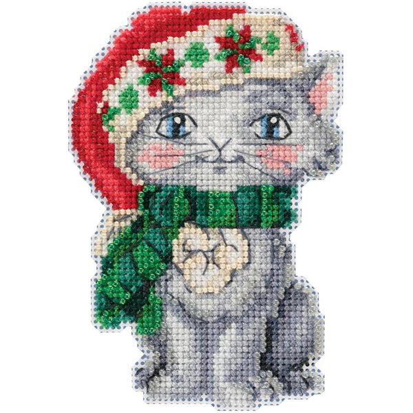 Kitty Beaded Cross Stitch Kit by Jim Shore for Mill Hill JS20-1912