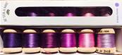 Au Ver a Soie - Soie Perlée Pack (16m Reels) 6 Shades of Violet