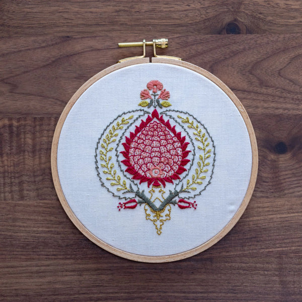 Peloponnesian Pomegranate Embroidery Kit by Avlea Folk Embroidery