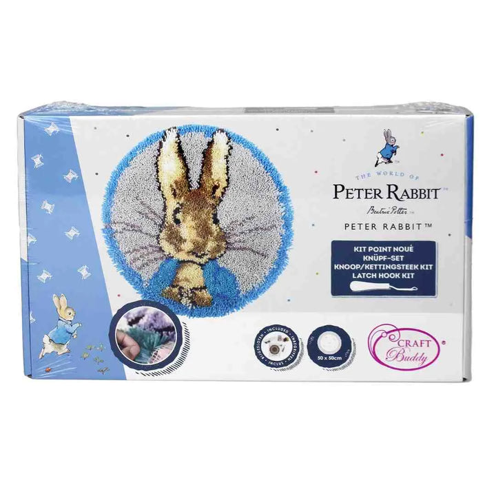 Rabbit Hook Rug Peter Rabbit Latch Hook Round Rug Kit by Craft Buddy LH02-PR ...