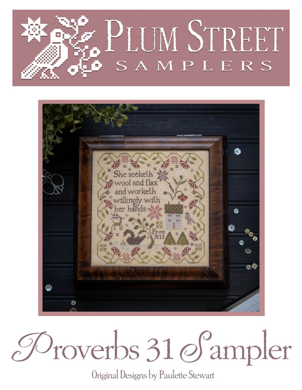 Proverbs 31 Sampler by Plum Street Samplers