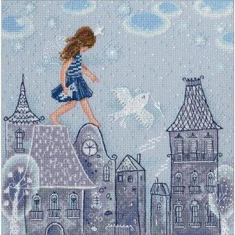 Fairy Tales Live on the Roof Cross Stitch Kit Art.M662 by RTO