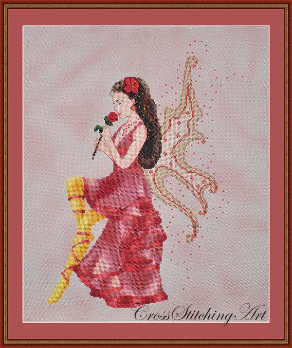 Rose Fairy by Cross Stitching Art