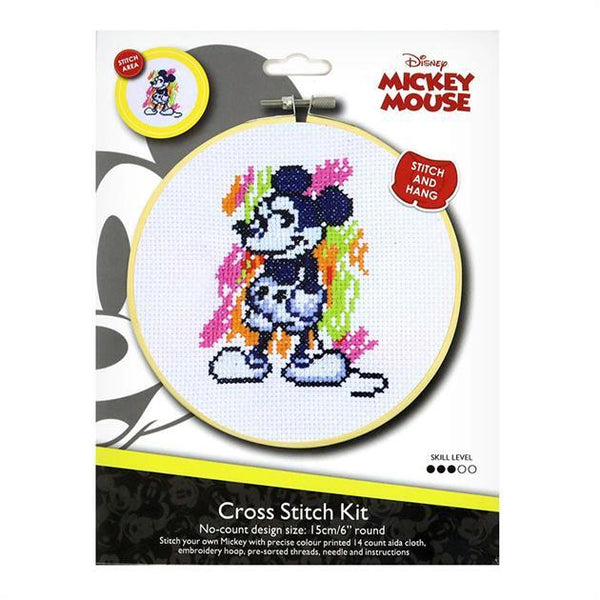 Mickey Mouse Disney No-Count Cross Stitch Kit by Sew Easy SEL.CS001