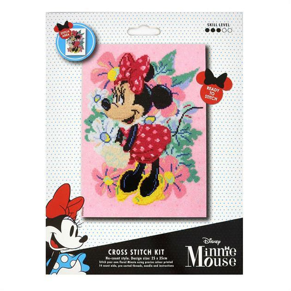 MinnieMouse Disney No-Count Cross Stitch Kit by Sew Easy SEL.CS008