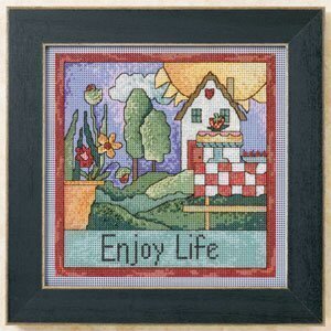 Enjoy Life Cross Stitch Kit (ST15-1102) Sticks by Mill Hill