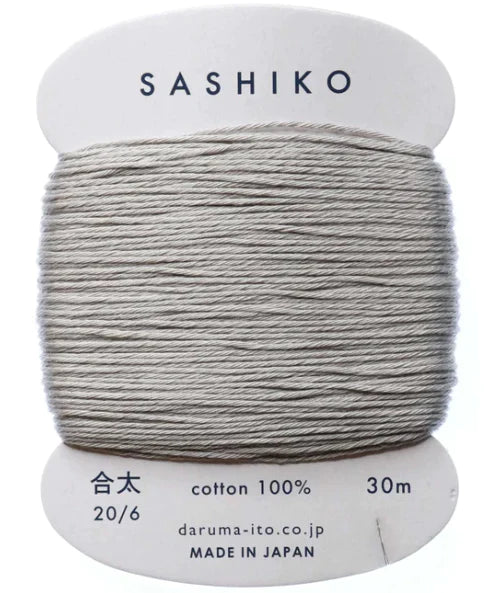 Sashiko Thick Thread 30m - Grey 217