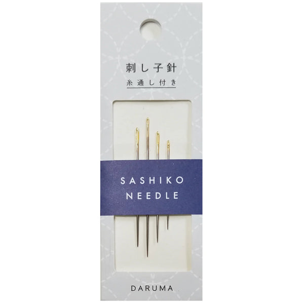 Sashiko Needles 4 pack with Threader by Daruma
