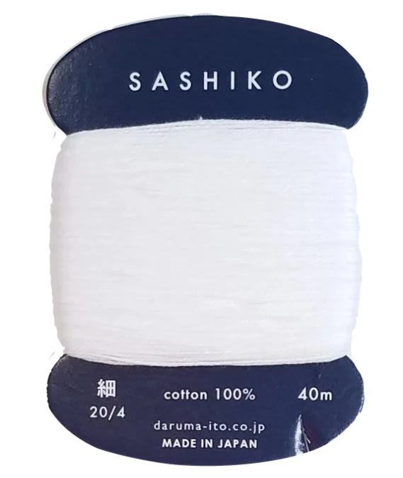 Sashiko Thin Thread 40m - Off White 201