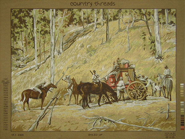 Bailed Up TFJ-4008 -  Tapestry Canvas by Country Threads