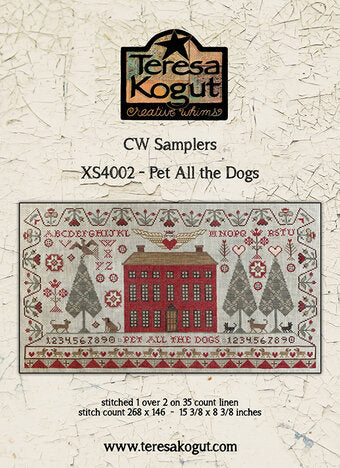 Pet All Dogs - CW Samplers by Teresa Kogut XS4002