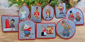 Christmice Ornaments by Twin Peak Primitives