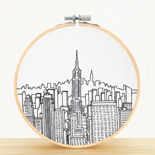 Top of the Rock Embroidery Kit with 15cm Hoop by Embroidery + Sage
