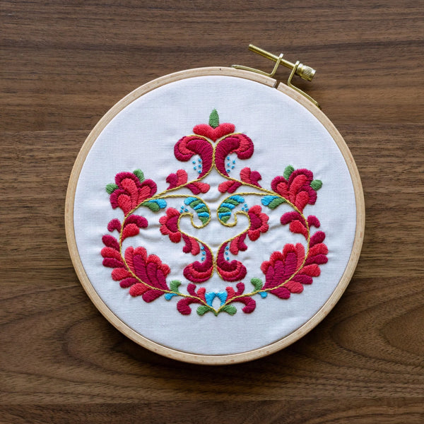 Trondheim Bloom Embroidery Kit by Avlea Folk Embroidery