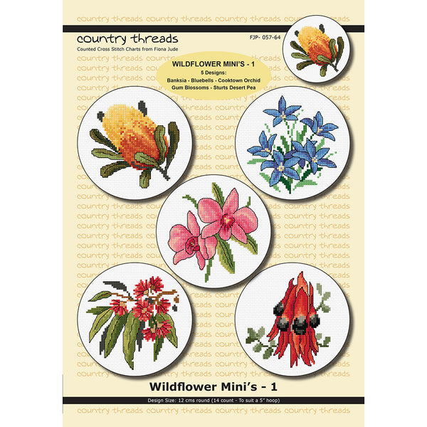 Wildflower Mini's -1 FJP- 057-64 by Country Threads
