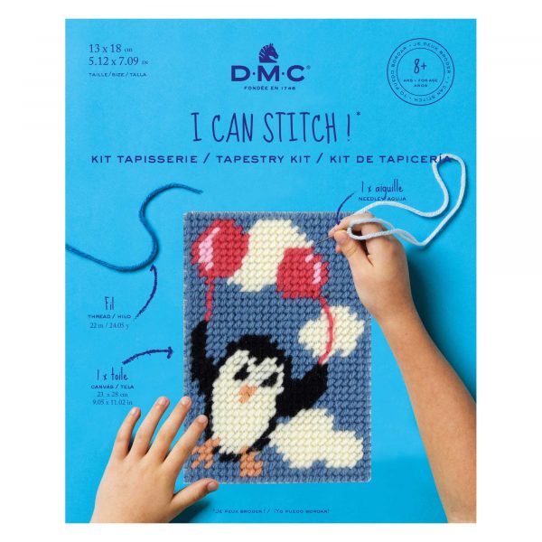 The Flying Penguin - I Can Stitch! Tapestry Kit by DMC C06N93K