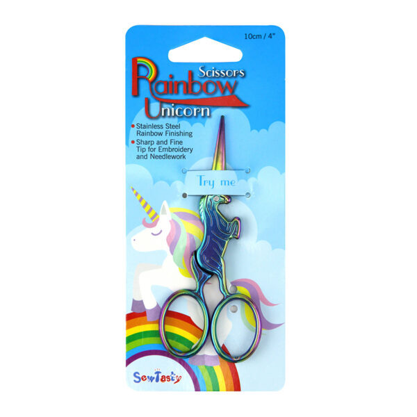 Embroidery Scissors - Rainbow Unicorn by Sew Tasty