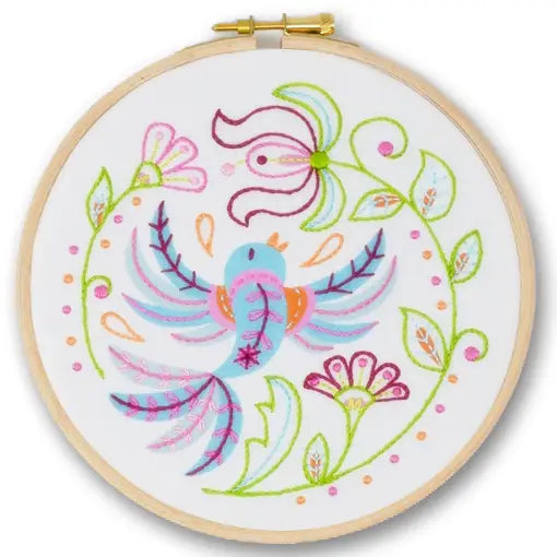 Blue Bird Embroidery Kit by My Cross Stitch DJE09