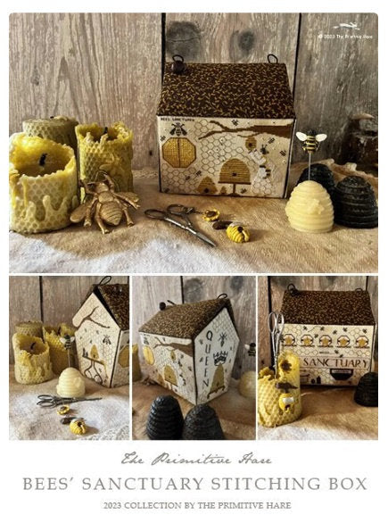 Bee's Sanctuary Stitching Box by The Primitive Hare