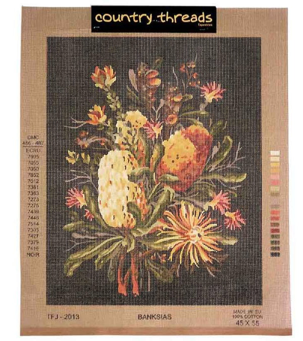 Banksias TFJ-2013 - Tapestry Canvas by Country Threads