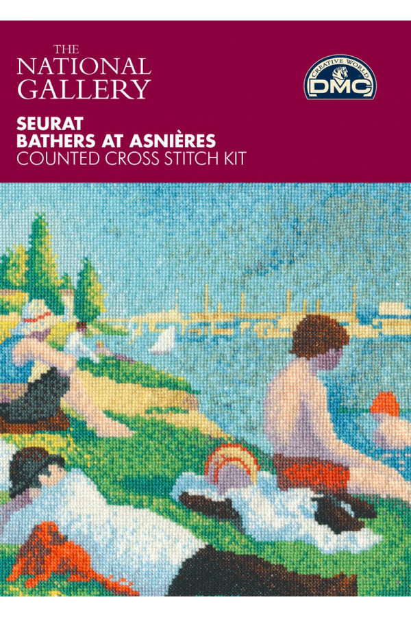 Bathers at Asnieres, Seurat - The National Gallery - Cross Stitch Kit by DMC