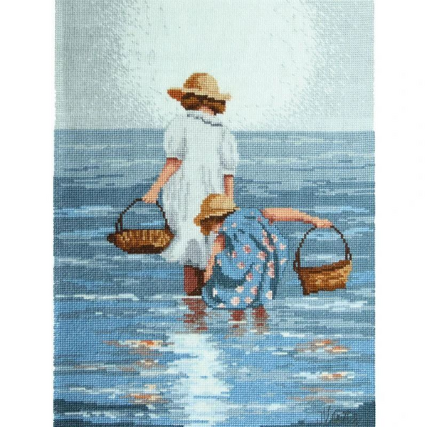 By the SeaShore Cross Stitch Kit JV003 by DMC