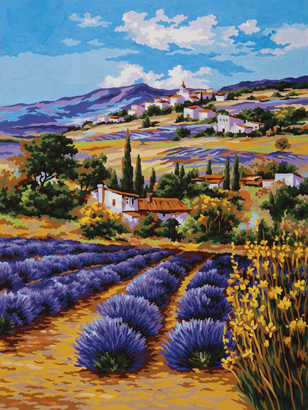 Lavender Farm - Tapestry Canvas by Grafitec 10459