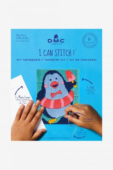 Merlin the Penguin - I Can Stitch! Tapestry Kit by DMC C305K