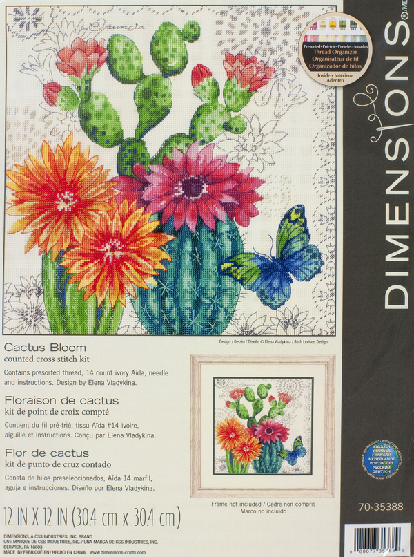 Cactus Bloom Cross Stitch Kit 70-35388 by Dimensions