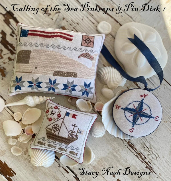 Calling of the Sea Pinkeeps & Pin Disk by Stacy Nash Designs