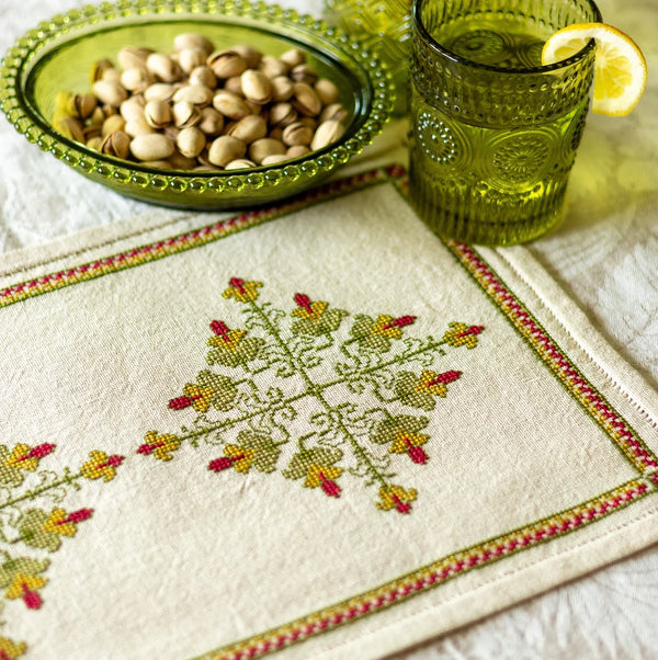 Rhodora Cross Stitch Kit by Avlea Folk Embroidery