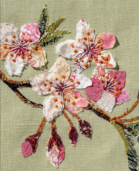 Cherry Blossom Slow Stitching Kit by Wattle & Loop