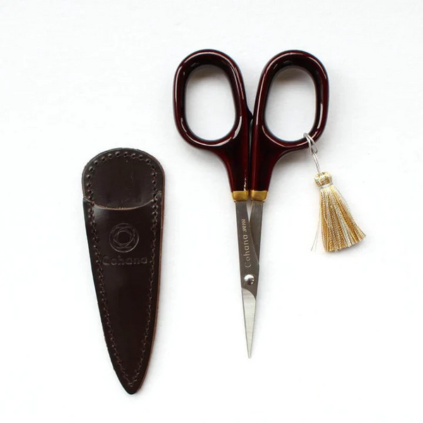 Cohana - Small Scissors with Laquered Handles (Tamenuri)