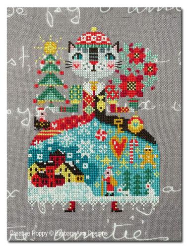 Christmas Cat by Barbara Ana Designs