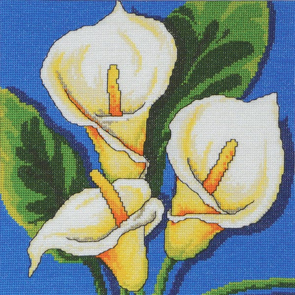 Calla Lillies - Tropical Flowers FJ-105 by Country Threads