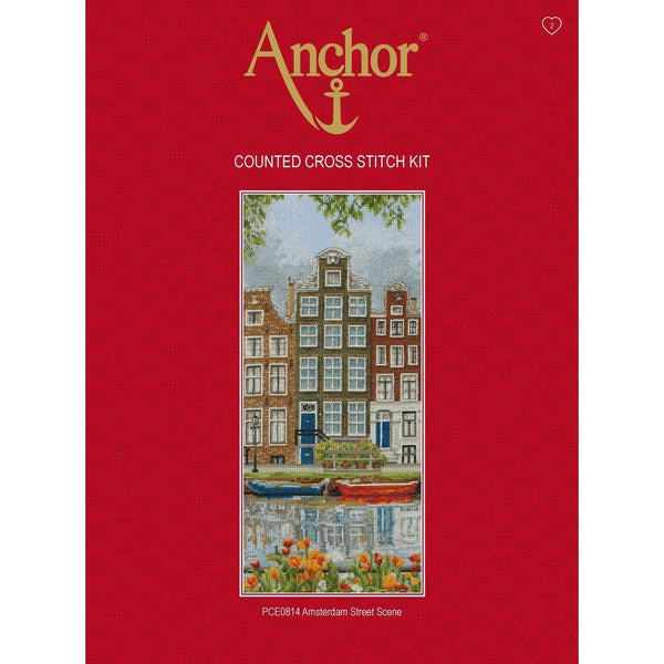 Amsterdam Street Scene Counted Cross Stitch Kit PCE0814 by Anchor