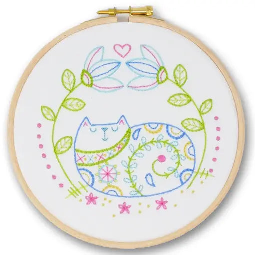 Pussy Galore Embroidery Kit by My Cross Stitch DJE07