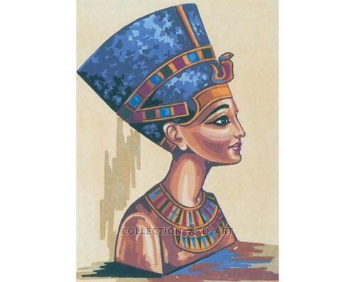 Nefertiti the Ancient Egyptian Queen - Tapestry Canvas by Collection D'Art 11154